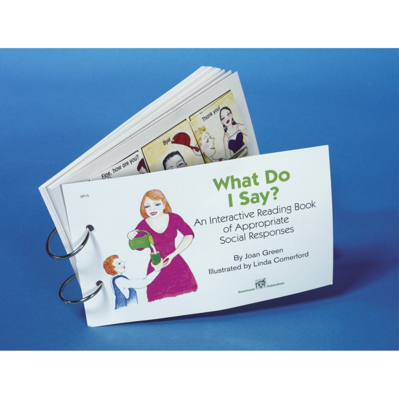School Specialty What do I Say? Interactive Reading Book